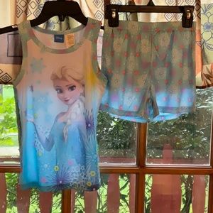 Disney Elsa Pajama Girls 7/8 Multicolored